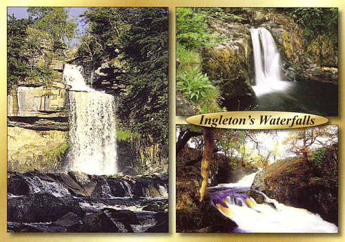 Ingleton's Waterfalls postcards